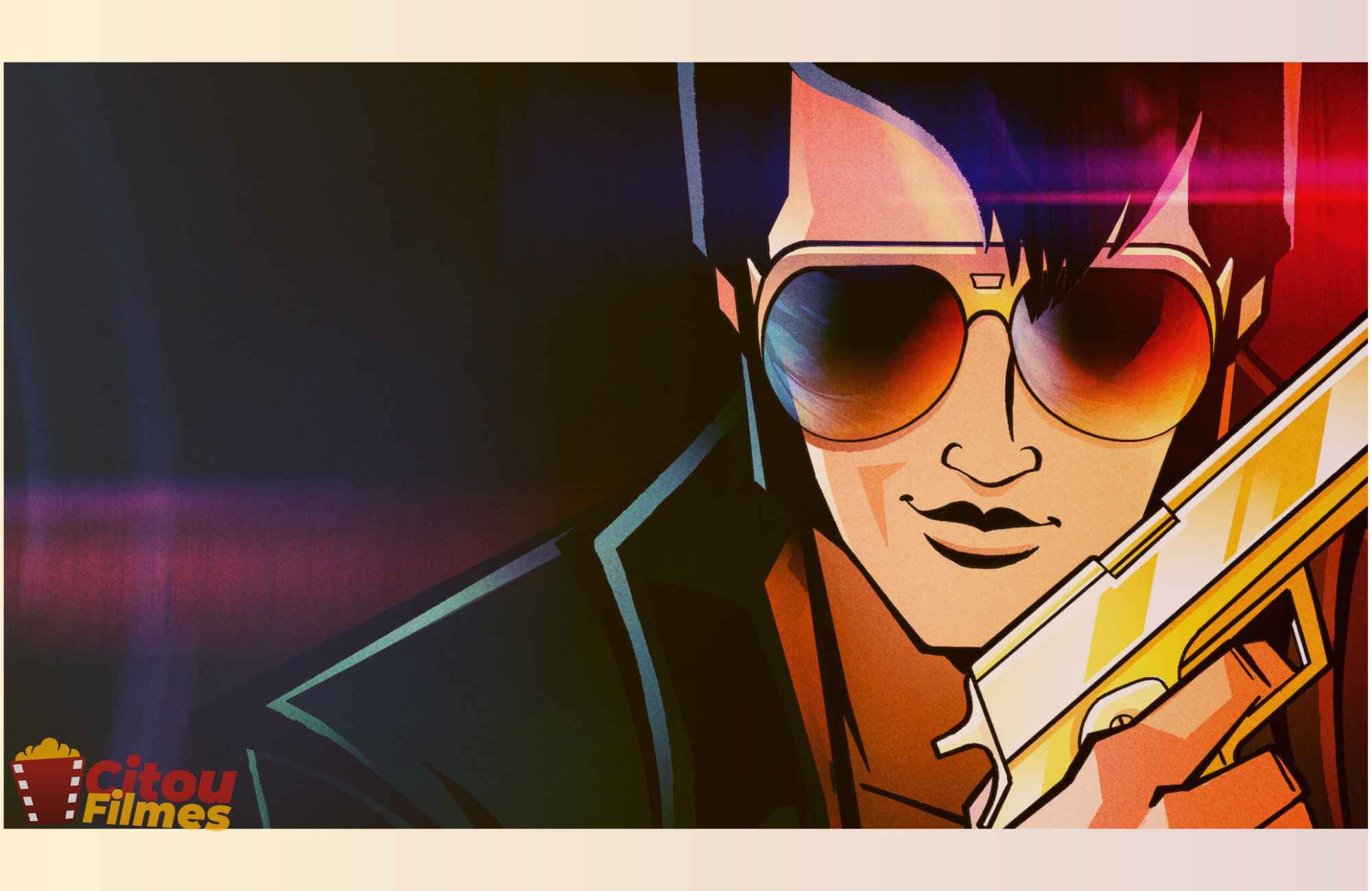 Rei do Rock entra para a Espionagem: Agente Elvis chega à Netflix em Março. Fonte/Reprodução: Netflix
